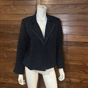 Chico's Black Textured Blazer